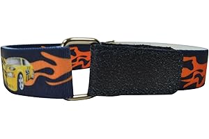 Olata Ceinture élastiquée avec Scratch Hook Loop Boucle pour les enfants 1-6 ans, Motif Imprimé