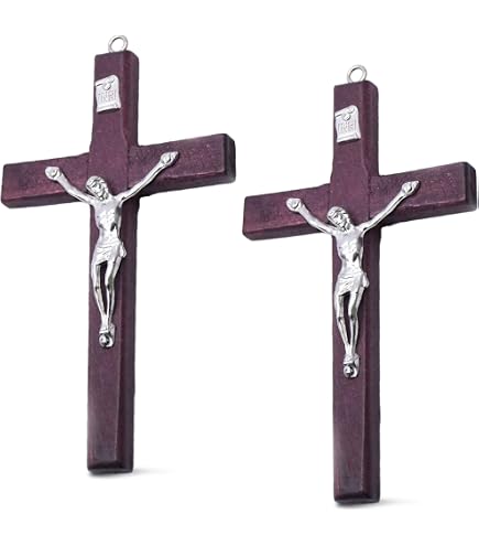 Crocifisso BGCOPPER In Legno Con Corona Di Spine - 50,8 Cm, Decorazione