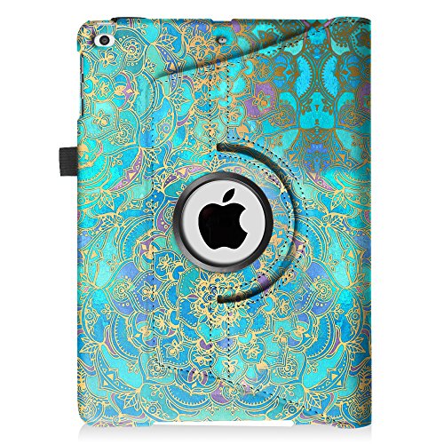 Fintie iPad 9.7 Zoll 2017 / iPad Air Hülle – 360 Grad Rotierend Stand Smart Cover Case Schutzhülle Tasche mit Auto Schlaf / Wach Funktion für Apple iPad 2017 Neue Modell / iPad Air 2013 Modell (Nicht geeignet für iPad Air 2), Jade - 9