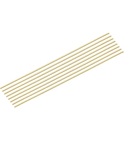 8 Messingstangen – 2 Mm X 250 Mm, Massiv, Für RC-Modellbau, DIY Und Bastelprojekte