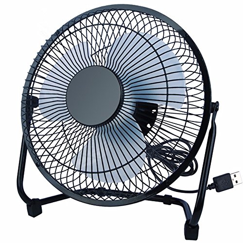 Mini-Usb-Ventilator 8-Zoll Office Desktop Kleiner Ventilator Mute Lüfter, Schwarz (Zweiter Gang), 24,5 * 24,5 Cm