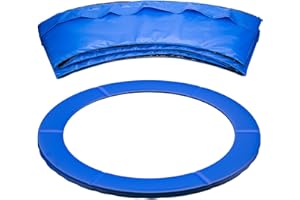 SUPATMUL Cubierta para cama elástica, diámetro 427 cm, resistente a los rayos UV, protección los bordes, alfombrilla seguridad, accesorio trampolín, acolchado para cubierta muelles