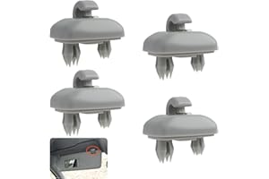 VIDSMOW 4 PCS Soporte de Coche para Parasol, Clip para parasol de coche, Gris, Clip Interior Compatible con A1, A3, A4, A5, A6, A7, Q3, Q5, B6, B7, B8, S4, S5, TT, Ref. 8E0 857 562