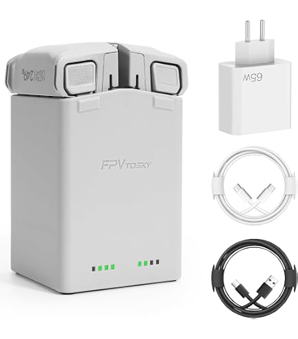 Mini 5 Pro, carica a due vie, per DJI Mini 5 Pro/Mini 3 Pro, stazione di ricarica, caricatore digitale per droni, con cavo USB-A e USB-C