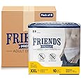 Friends Premium Adult Diapers Pant Style - 80 Count -XXL- with odour lock and Anti-Bacterial Absorbent Core- Waist Size 34-65 Inch ;86-165cm