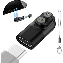 Ermorgen 1 adattatore di ricarica tipo C compatibile con LEDLENSER MH7 MH8 MH11 iH11R ML4 compatibile con caricabatterie magnetico – nero