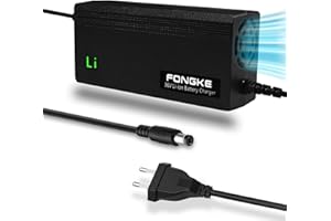 FONGKE Caricabatterie 42V 2A, Caricatore per 36V Batteria Monopattino Elettrico Swagtron, GOTRAX, Jetson, Hiboy, The-Urban e altri, Litio Caricatore Universale per Bici Elettriche, Monopattini Hoverboard