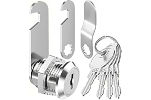 Litensh Briefkastenschloss 4 Schlüssel, Schrankschloss, Schloss Geldkassette, Briefkastenschlösser, Möbelschloss, Schubladenschloss, Spindschloss, Hebelschloss für Briefkästen Schranktüren 20MM