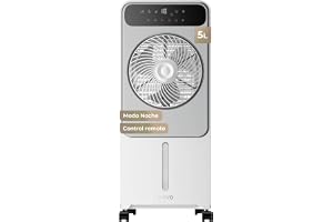 EVVO AC950 Luftkylare och luftkylare, bärbar, kall luft utan installation, 12 hastigheter, kall funktion med vatten och is, L