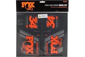 FOX FACTORY FOX Racing Shox Heritage Fork and Shock Decal Kit Orange, One Size