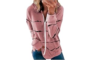 Kobilee Felpa Donna con Cappuccio Tasche Cerniera Felpa Zip Comode Leggera Felpe Giacca Estiva Streetwear Trekking Taglie Forti Cardigan Hoodie Cotone Lunga
