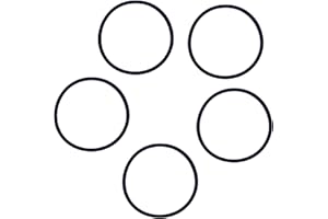 PlumbEZ Lot de 5 rondelles de siphon de 32 mm – Joints en caoutchouc durable pour raccords de lavabo, évier et tuyau d'évacuation – Rondelles de rechange fiables pour la prévention des fuites