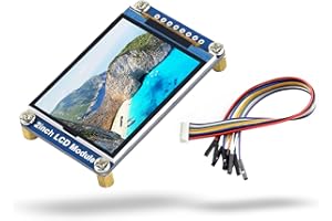 LUCKFOX 2-Inch 262K Color LCD Display Module, Waveshare 240(V) x 320(H) RGB Resolution IPS Screen, 3.3V/5V, SPI Interface, Compatible with Raspberry Pi/Jetson Nano/VisionFive2/STM32