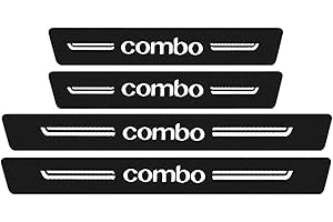 EAGLEG Carbon Fiber Car Door Sill Protection for OP-EL Corsa Combo OPC Astra Mokka VIVARO Insignia Zafira, Car Welcome Door Door Sill Protection Sticker Decorative Styling Accessories, Combo