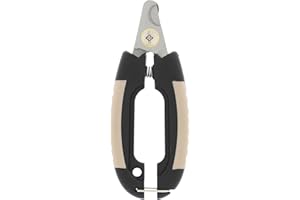 Rosewood Coupe-Griffes Professionnel pour Chiens et Chats Moyens à Grands, Lames Acier Inoxydable, Prise Ergonomique, Sécurité Maximale, Soin Animalier, Noir, Taille L