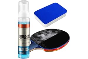 Renywosi PingPong Paddle Cleaner,110ml Powerful PingPong Cleaning Spray, Table Tennis Cleaning Kit | Portable Cleaning Spray Bottle for Table Tennis Equipment Care