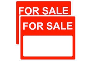 KIKI FANCY For Sale Sign, 2 Packs For Sale Signs for car or House High Tack with For Sale Sign Ideal for Garage, Yard, Business, Trucks and House For Sale14.25" X 11.25"