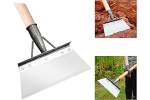 suzmei Garden Shovel Multifunctional Garden Shovel, Outdoor Garden Cleaning Shovel, Multi Functional Garden Shovel, NOT INCLUDED HANDLE, Stainless Steel, Patio Weed Remover Tool (21cm)