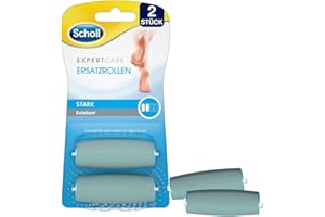 Scholl Expert Care Wet & Dry Ersatzrollen Stark – Nachfüller für die elektrischen Hornhautentferner von Scholl – Mit Meeresmineralien – 2 Rollen