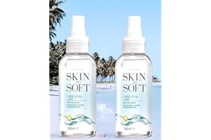 SKIN SO SOFT BY AVON 2 x Skin So Soft Original Dry Oil Spray with Citronella Which Repels Mosquito Fly & Midge Insects Mosquito