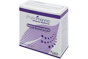 PHYSIOMANNA IMMUNO DEFENCE con Manna da Frassino, Echinacea, Vitamina C, Acerola, Reishi, Uncaria, Zinco, Vitamina B6 per favorire il supporto delle difese immunitarie, 20 Bustine, 100 gr