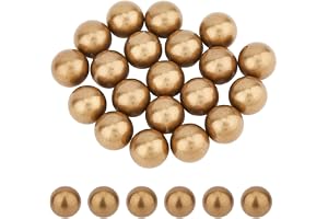 SUPERFINDINGS 20 st små mässingskulor 12,5 mm precisionskulor mässingsdynor för konstprojekt dekoration kuddar för smycken pn