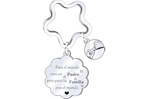 JRZDFXS Regalo del día del padre Llavero de regalo regalo de papá Llavero de hombre Regalo de Cumpleaños