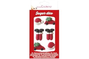 SCRAPCOOKING SCRAP COOKING Décor Sucrés Père Noël Pour Gâteaux, Pâtisseries,19 g - 6997