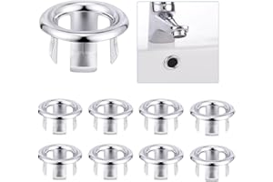 Mynoozi Anillo de desbordamiento para fregadero, 10 agujeros de repuesto para fregadero, para bañera, cocina, fregadero