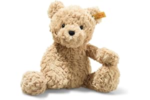 Steiff Kuscheltier Jimmy Teddybär, Süßes Stofftier mit Kunststoffaugen, Kinder, Jungen & Mädchen, Friends, Plüschtier 30 cm, Hellbraun, 113505