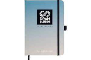 ‎DRAN BLEIBEN DRANBLEIBEN Erfolgsjournal – für Ziele, Fokus, Selbstreflexion, Achtsamkeit & persönliche Entwicklung – DIN A5 (Folgeversion, Serious Blue)