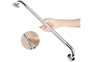 HAIMAYEE Maniglione Bagno Acciaio inossidabile 304 con Superficie Zigrinata,Maniglioni Antiscivolo per Anziani,Maniglia per Doccia per Vasca,WC,Cucina,Disabili Corrimano per Scale 60cm
