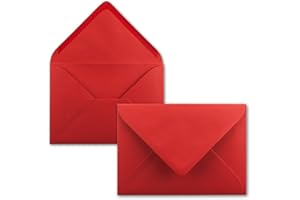 Mini Envelopes – 5.2 x 7.6 cm – with Wet Seal for Flower Greetings, Greeting Cards, Pendant and Money Gifts, FarbenFroh by Gustav Neuser