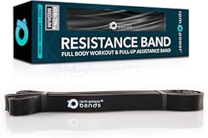 POWERBALL RPM Power Bands – taśmy oporowe, opaski rurowe i taśmy Fabri, wysokiej jakości taśmy do ćwiczeń z kotwicą drzwiową i uchwytami do fitnessu, rozciągania i treningu siłowego