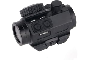 FOCUHUNTER Optics Rifle Scope 1 X 25 viseur Point Rouge/Vert, résistant au Brouillard et aux Chocs 3MOA Sight Tactique 20mm Picatinny Fusil Orbital de visée pour la Chasse