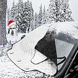 MATCC Couverture Pare-Brise Voiture Bache Pare Brise Pare-Soleil Anti Givre Pare-Brise Avant Voiture Anti UV Repliable 147cm X 111cm