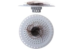 AMACOAM Sitko do włosów, 2 sztuki, silikonowe sitko odpływowe, odpływ, odpływ prysznicowy, sitko do włosów, stoper do włosów, wanna, umywalka, odpływ, sitko do łazienki, filtr odpływu