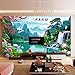 Produktbild LISABOBO Chinesische einfache Wallpaper, Video Tapete Wohnzimmer tv Hintergrund Wandbilder 3d dreidimensionale Landschaft wand Tapete - 100 x 100 cm (39 x 39 Zoll)