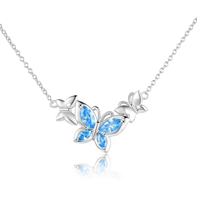 CUOKA MIRACLE Schmetterling Halskette Aus 925 Sterling Silber – Anhänger Für Damen & Mädchen
