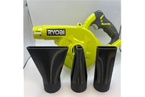 GENERIC 3x Stubby Nozzle Set For Ryobi R18TB-0 18V Blower Car Drying Stubby Short Attachment - Attachments Only