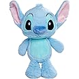Disney Stitch 25cm plush toy in flopsie style, cute soft toy pastel blue colour, suitable for kids and adults, and treat, officially licensed by Disney