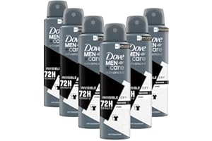 DOVE MEN + CARE Dove Men+Care Advanced Invisible Dry Lot de 6 anti-transpirants anti-traces blanches 72 heures contre les odeurs corporelles et la transpiration 150 ml