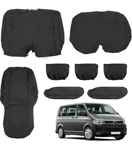 Housses de siège pour VW Transporter T7 | Housses de siège résistantes Housses de siège pour VW Transporter T7 | Housses de siège résistantes