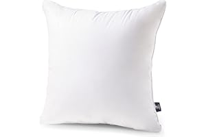 Phantoscope 20 by 20 Inch Hypoallergenic Cotton Cover Square Form Throw Pillow Insert