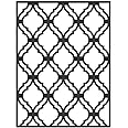Itsy Bitsy Craft Store Stencil Lattice (7.3 X 9.7 Inches)