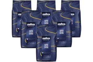 Lavazza Caffè Espresso Super Crema, Caffè in Grani, 6 Confezioni, 6 x 1000g