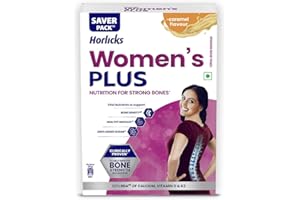 Horlicks Women's Plus Caramel Refill 400g | Health Drink for Women, No Added Sugar | Improves Bone Strength in 6 months, 100%