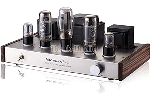 Nobsound Amplificador HiFi EL34 Válvula Tubo Classic 2.0 Channel Stereo Single Ended Class A Amplificador de potencia 12W x 2