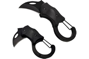 XUDIY Small Stainless Steel Pocket Knife for Everyday Carry- Razor Sharp UK Legal Non-Locking EDC Folding Knife with 1.34 Inch Blade for Camping, Hiking, Fishing and Outdoor(Black)