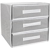 Katlanabilir &Uuml;&ccedil; &Ccedil;ekmeceli Dolap D&uuml;zenleyici &Ccedil;amaşır Organizeri Takı Kutusu Gardrob Kumaş D&uuml;zenleyici 32x32x32cm (1)